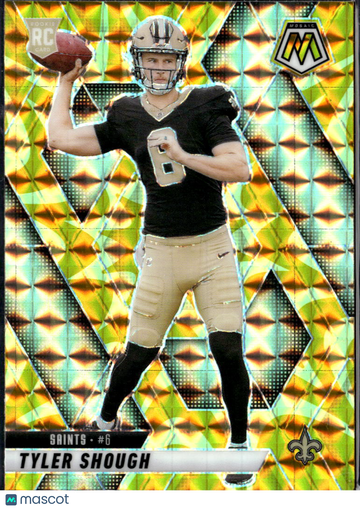 Tyler Shough 2025 Panini Mosaic Prizm RC New Orleans Saints