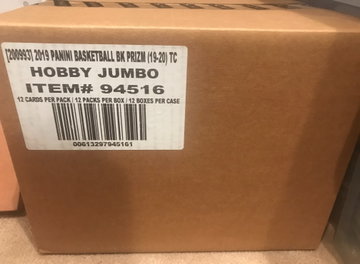 2019 Panini Prizm Basketball Hobby Box Case - 12 Boxes