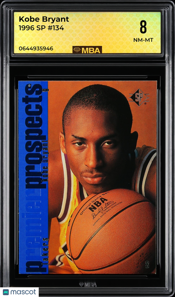 1996 SP Kobe Bryant #134 RC MBA 8