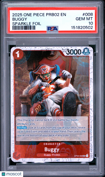 Buggy Sparkle Foil PSA 10 #008