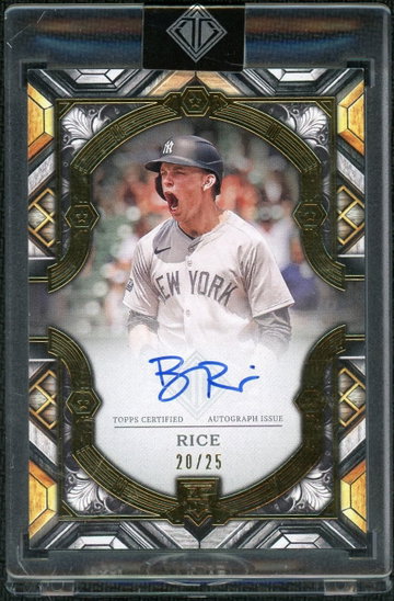 2025 Topps Transcendent Ben Rice Rookie Showcase Auto Autograph #/25