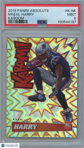 2019 Panini Absolute N'Keal Harry #K-NK [Base] Rookie Insert PSA 9
