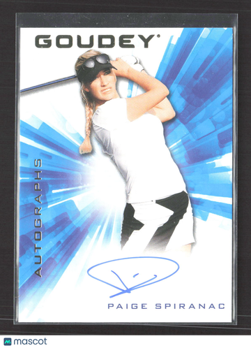 2021 Upper Deck Goodwin Champions Goudey Paige Spiranac #GA-PS Autograph