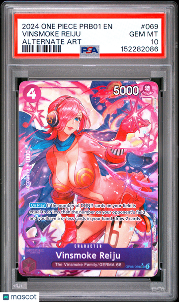 Wings of the Captain Vinsmoke Reiju (Alternate Art) Foil Super Rare (PSA Mislabel) PSA 10 #OP06-069
