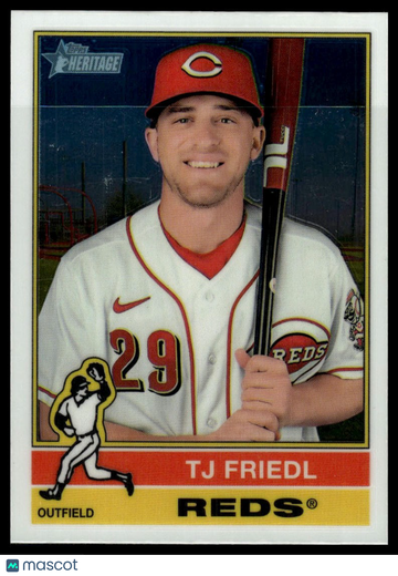 2025 Topps Heritage TJ Friedl #491 Chrome