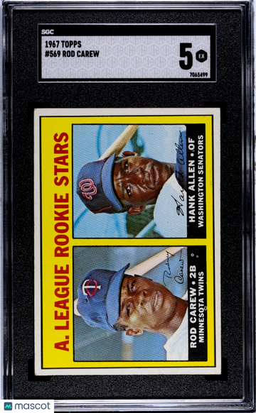 1967 Topps Rod Carew #569 SGC 5