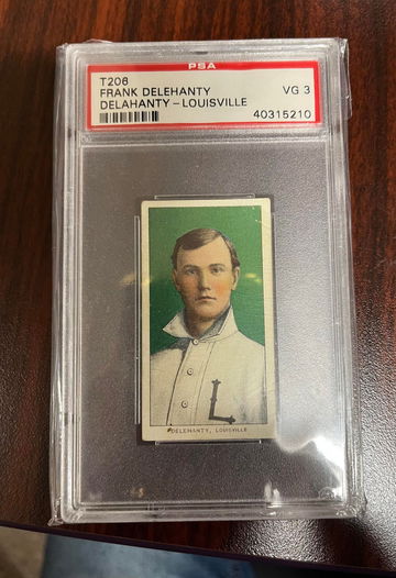 T206 Frank Delehanty PSA 3 Portrait Sweet Cap 350