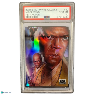 2021 Topps Chrome Star Wars Galaxy Mace Windu #42 PSA 10