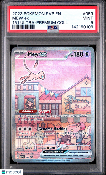2023 Pokemon SVP EN-SV Black Star Promo Mew EX 151 Ultra-Premium Coll PSA 9 #053