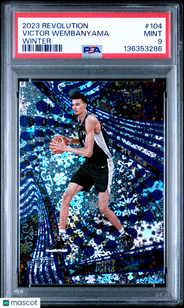 2023-24 Panini Revolution Basketball Victor Wembanyama #104 Winter RC Rookie PSA 9