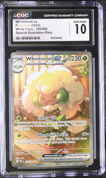 2025 Pokemon #165/086 Whimsicott ex Special Illustration Rare CGC 10