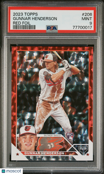 2023 Topps Gunnar Henderson #206 /199 PSA 9
