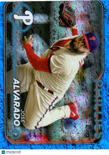 2024 Topps Jose Alvarado #356 Blue Holofoil SN