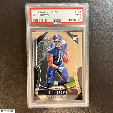 2019 Panini Prizm A. J. Brown #344 PSA 9