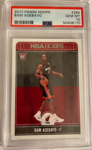 2017 Panini Hoops Bam Adebayo PSA 10 Rookie Card