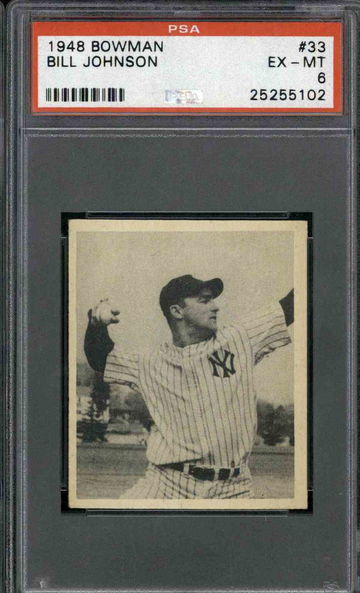 1948 Bowman #33 Bill Johnson