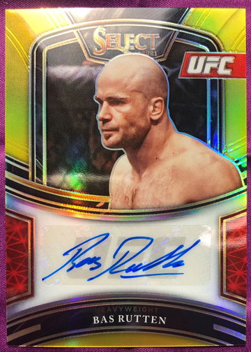 2021 Select UFC Gold /10 Bas Rutten Auto