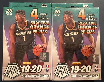 Lot of (2) 2019 Panini Mosaic NBA Basketball Hanger Boxes *SEALED* 20 cards