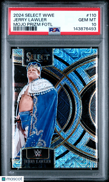 2024 Panini Select WWE Jerry Lawler #110 Mojo Prizm Fotl 5/8 PSA 10
