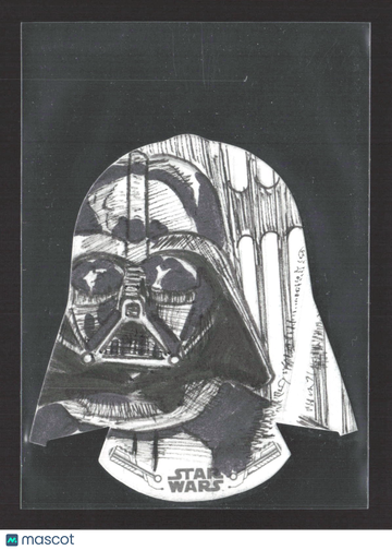 2018 Topps Star Wars Black and White Dan Curto Sketch Die-cut