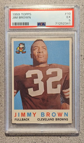 1959 Topps Jim Brown PSA 5 Centered