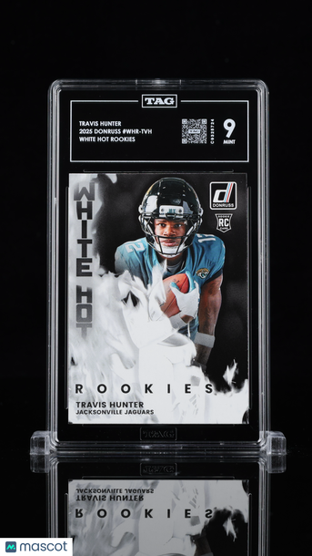2025 Donruss White Hot Rookies Travis Hunter #WHR-TVH Rookie TAG 9
