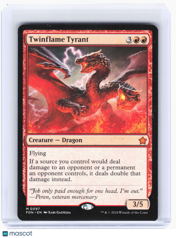 Foundations Twinflame Tyrant Nonfoil Mythic #97