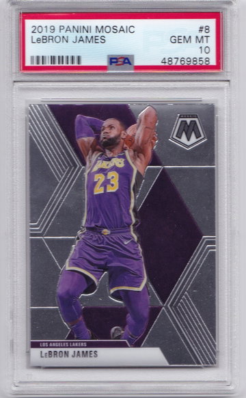 2019 LeBron James Mosaic PSA 10