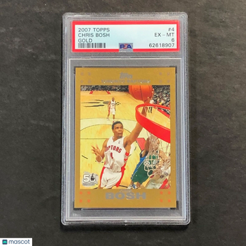 2007 Topps Chris Bosh #4 Gold PSA 6