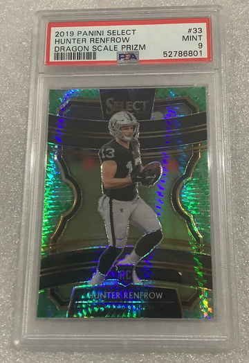 2019 Select Dragon Hunter Renfrow Rookie concourse/88 PSA 9 Raiders 