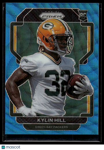 2021 Panini Prizm Kylin Hill #403 Blue Wave SN RC