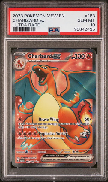 2023 Pokemon Scarlet and Violet 151 Ultra Rare Charizard Ex #183 PSA 10