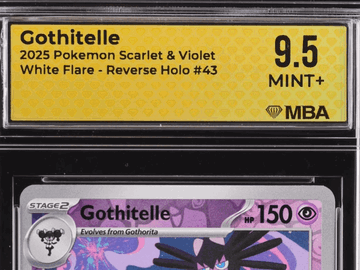2025 Pokemon Scarlet & Violet White Flare Gothitelle Reverse Holo MBA 9.5 #43