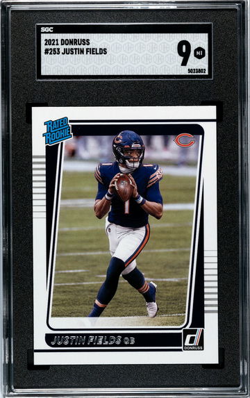 21 Donruss #253 Justin Fields Rated Rookie SGC 9