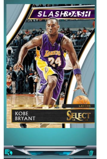 Panini Dunk 2018 Select Slash and Dash Kobe Bryant