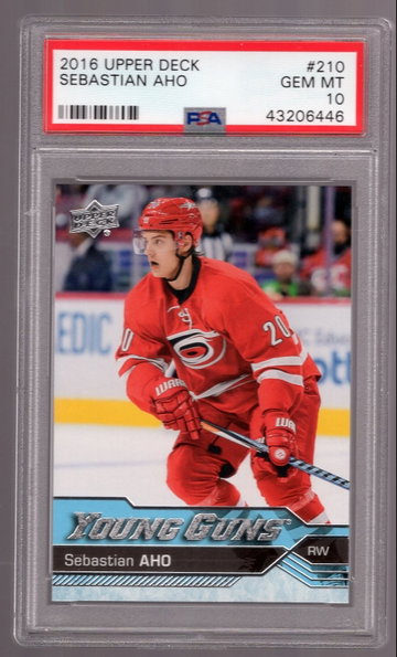 Sebastian Aho 2016-17 Upper Deck Young Guns RC