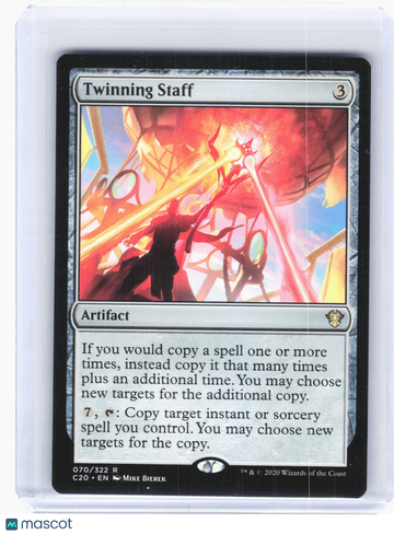 Commander 2020 Twinning Staff Nonfoil Rare #70