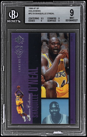 1996 SP Shaquille O'neal Holoviews BGS 9
