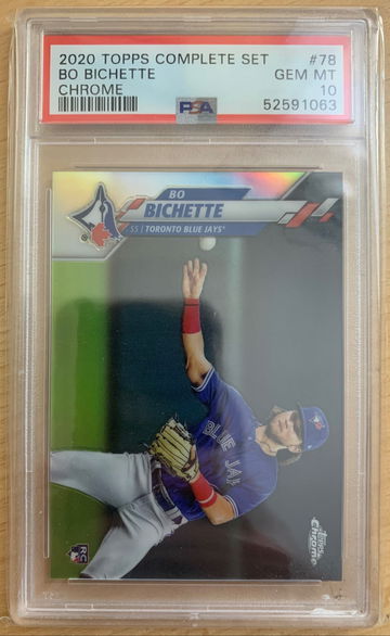 Bo Bichette 2020 Topps Chrome RC Factory Set #78 PSA 10 Gem Mint