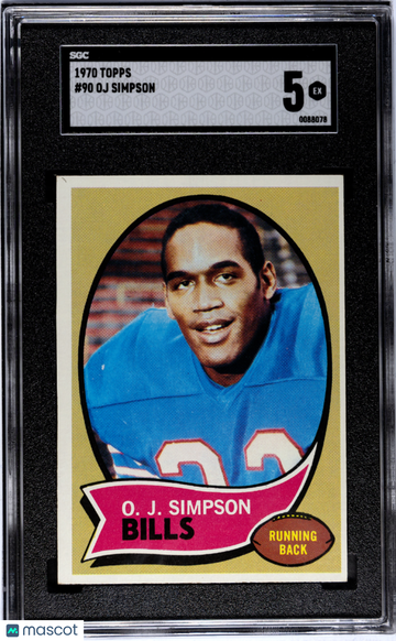 Oj Simpson 1970 Topps SGC 5