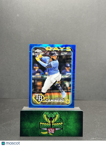 2024 Topps Chrome Junior Caminero #213 Blue Sonar Refractor 077/125 RC