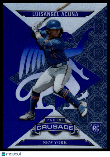 2025 Panini Crusade Luisangel Acuna #42 Crusade Blue Cracked Ice