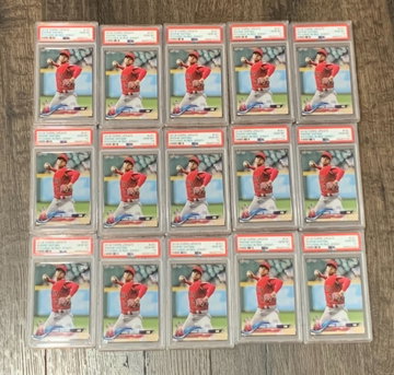 (15) 2018 Topps Update Shohei Ohtani PSA 10