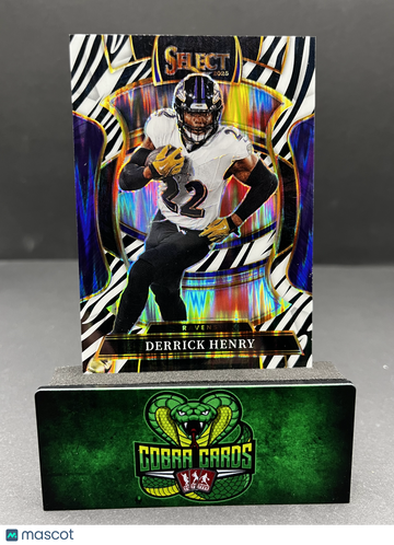 2026 Panini Select Prizm Derrick Henry #60 Zebra