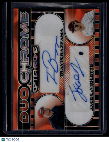 2025 Leaf Optichrome Travis Bazzana, Jace Laviolette #D-19 DuoChrome Auto Orange /4 Autographed