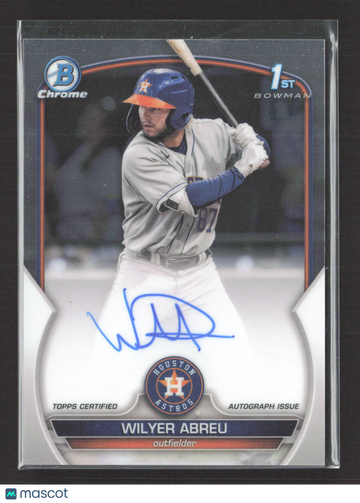 2023 Bowman Chrome Wilyer Abreu #CPA-WA 1st Bowman