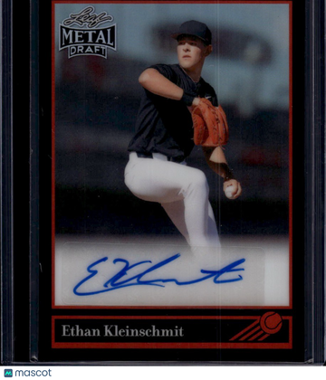 2026 Leaf Metal Draft Ethan Kleinschmit #92L-EK1 1992 Leaf Black Gold SN AU