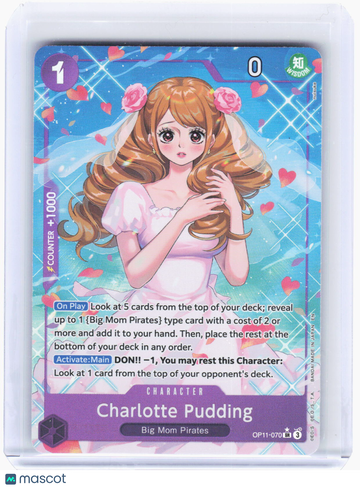A Fist of Divine Speed Charlotte Pudding (Alternate Art) Foil Super Rare #OP11-070