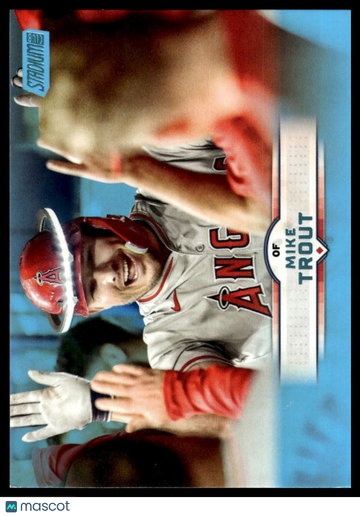 2025 Stadium Club Mike Trout #32 Light Blue Foil