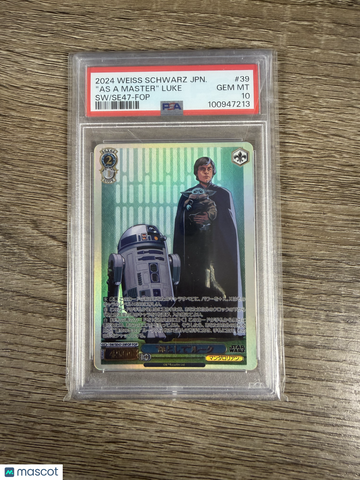 2024 Weiss Schwarz Japanese Star Wars Premium Booster Vol.2 "as A Master" Luke Japanese SW/Se47-Force Parallel PSA 10 #3